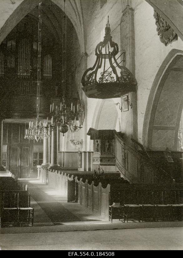 Internal view of the Nikolai Church.