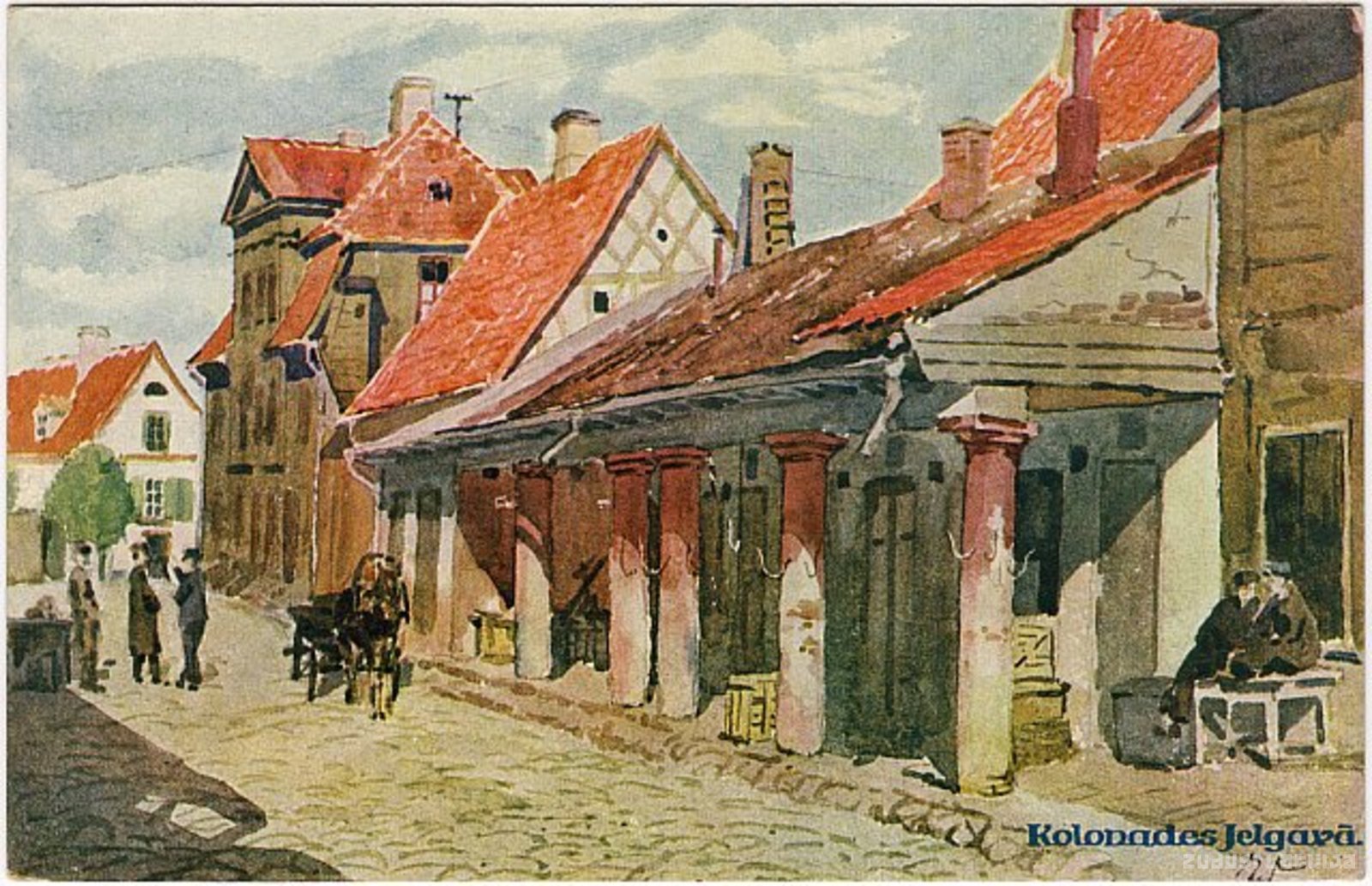 Colonnades in Mitava, Colonnades in Mitau, Colonnades in Jelgava, Les Colonnades à Jelgava
