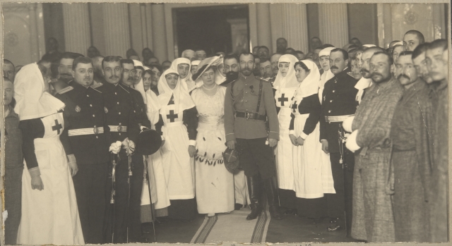 Emperor Nikolai II in Emperor Palace during his visit to Helsinki