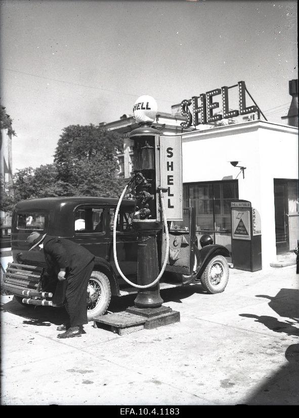 Car petrol station in Tallinn.