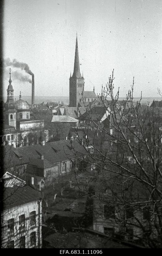 View from Toompea to the suburb in spring.