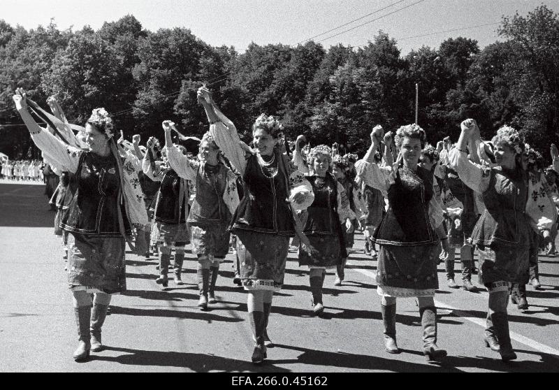 Ukrainian choir in the 16th General Song Festival of the Soviet Union in 1965.