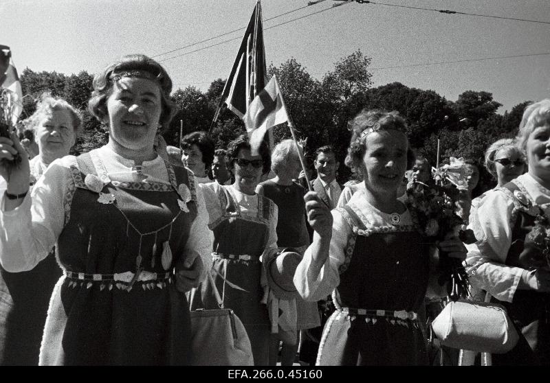 Finnish guests at the 16th General Song Festival of the Estonian Soviet Union in 1965.