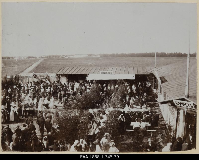 View of the agricultural exhibition for dinner tables in Tartu