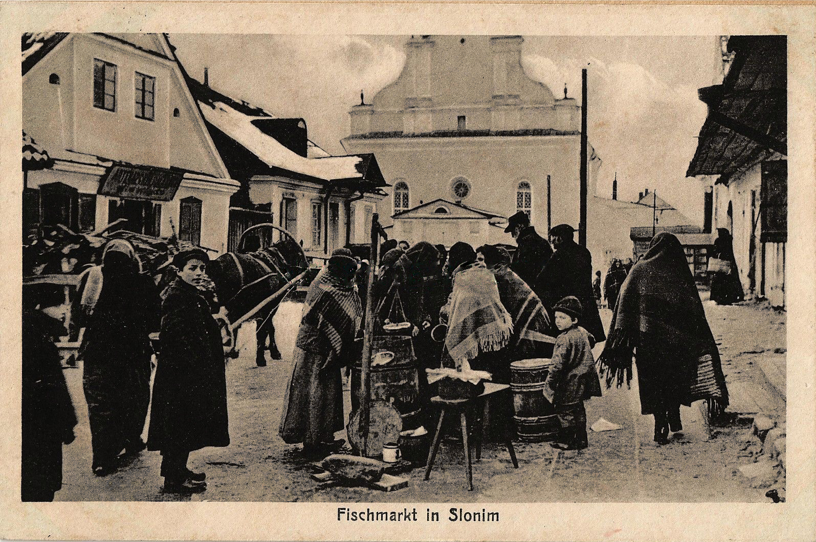 Słonim, Školny Dvor. Слонім, Школьны Двор (1916) - lang