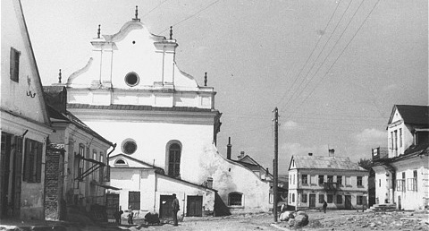 Słonim, Školny Dvor. Слонім, Школьны Двор (1943) - lang
