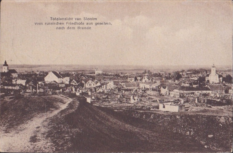 Słonim, Ružanskaja. Слонім, Ружанская (1918) - lang