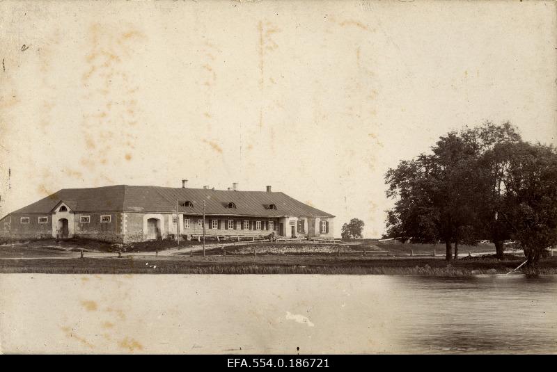 Hobopost Station in Räpina near the Võhandu River Pais Lake.