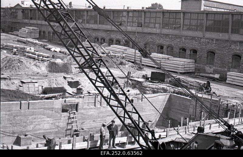 View of the construction of the printing house of the Central Committee of the ECB.