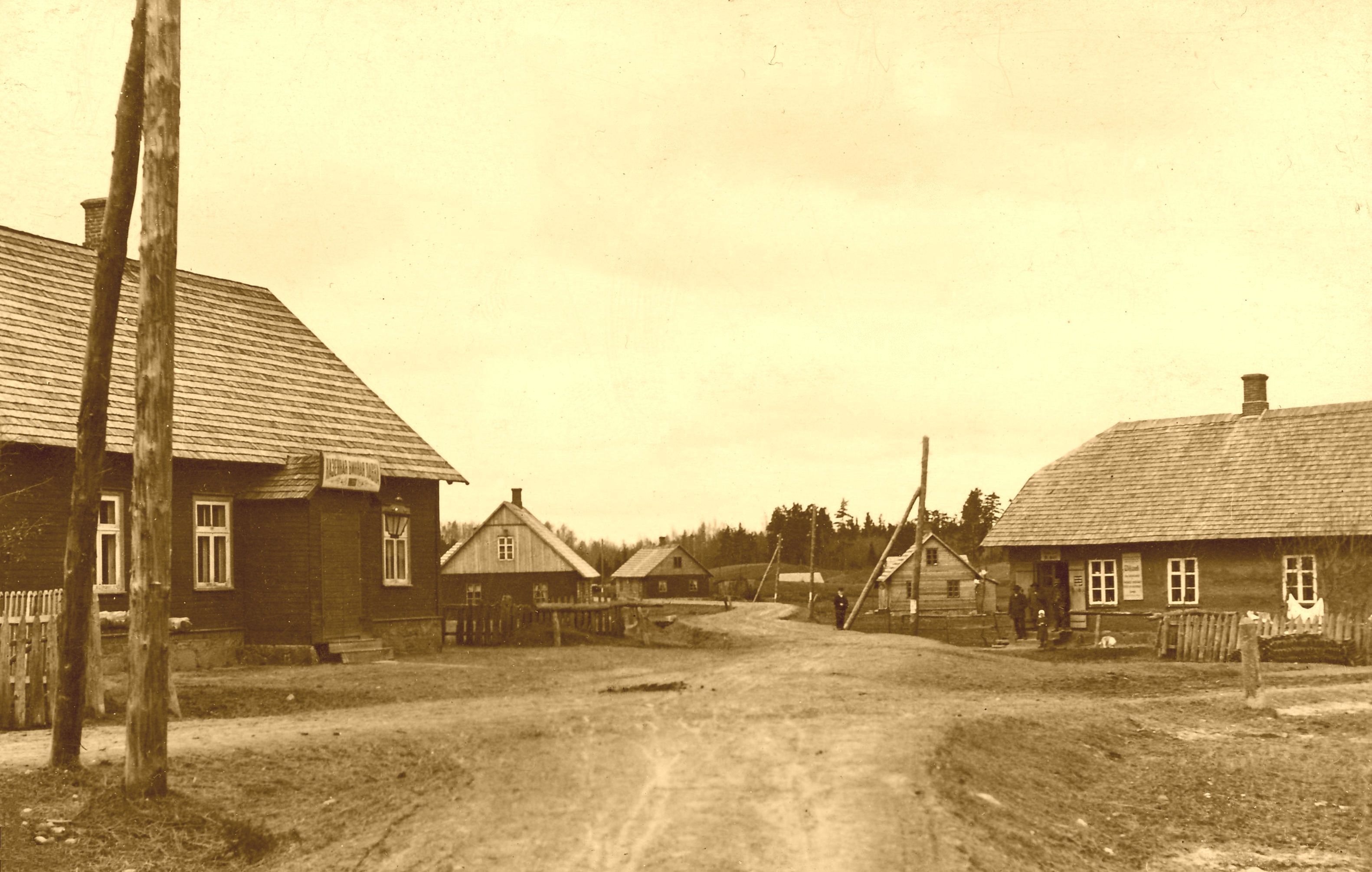 Shop buildings in Sults village