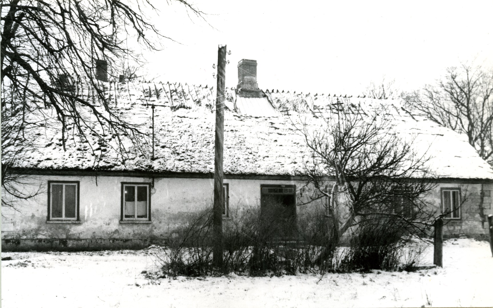 Kaarma county school and köstrimaja building (built in 1863) in Saaremaa