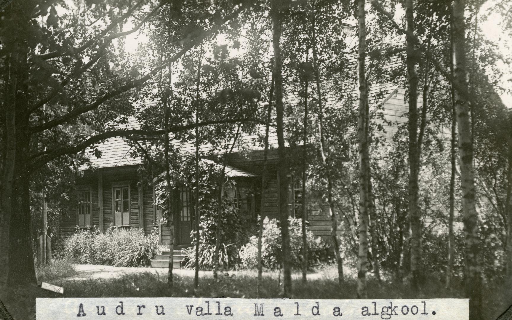 Audru rural municipality Malda Algkooli building