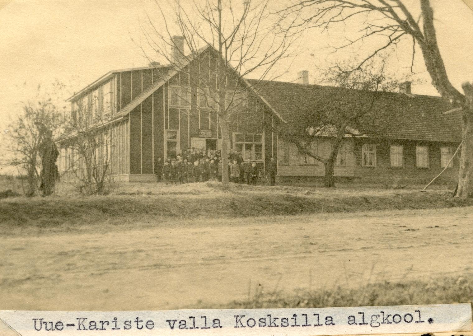 Kosksilla 6-kl During the construction of the new school building