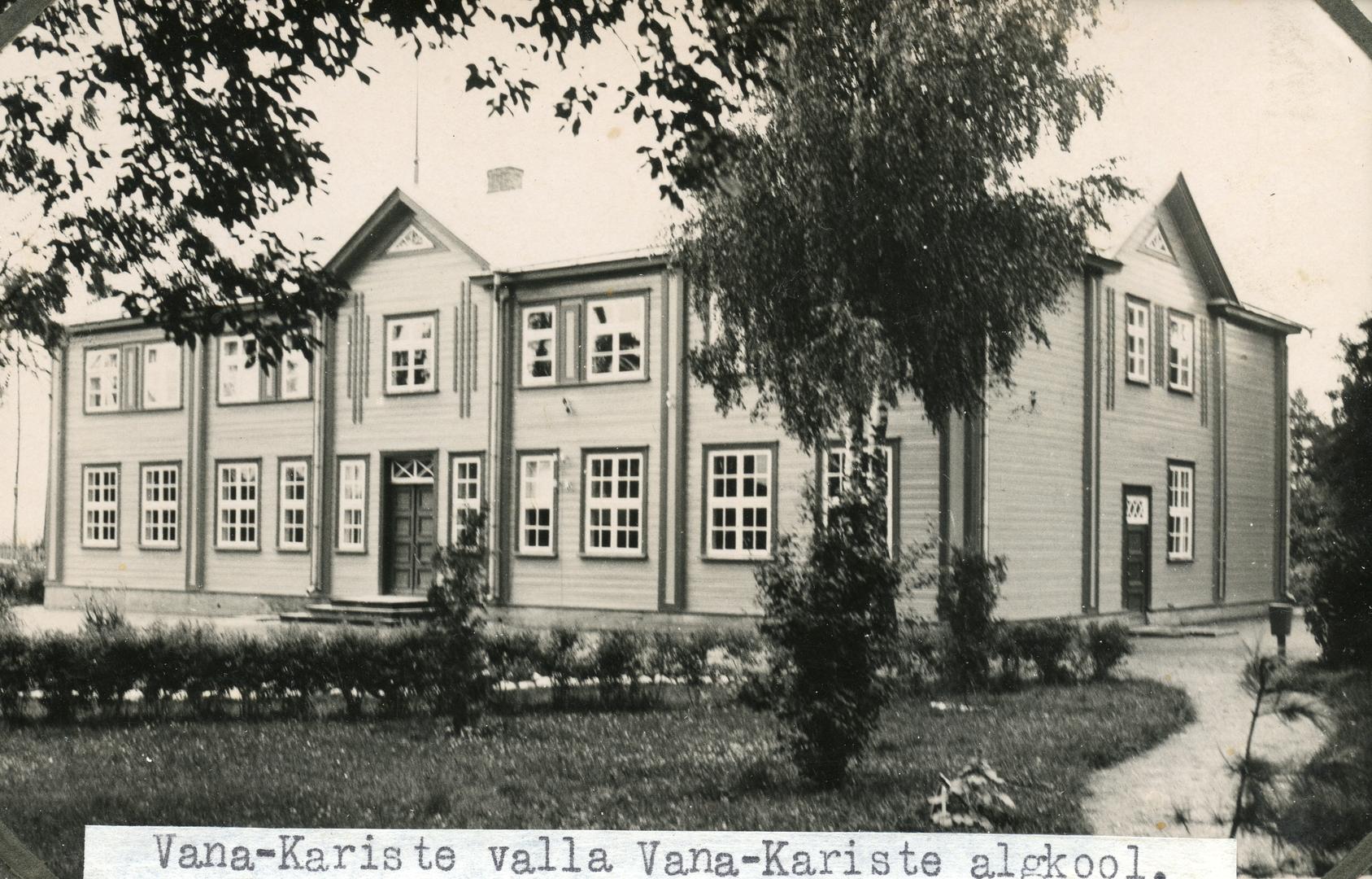 Old-Kariste municipality Old-Kariste 6-kl Start school building (built 1932)