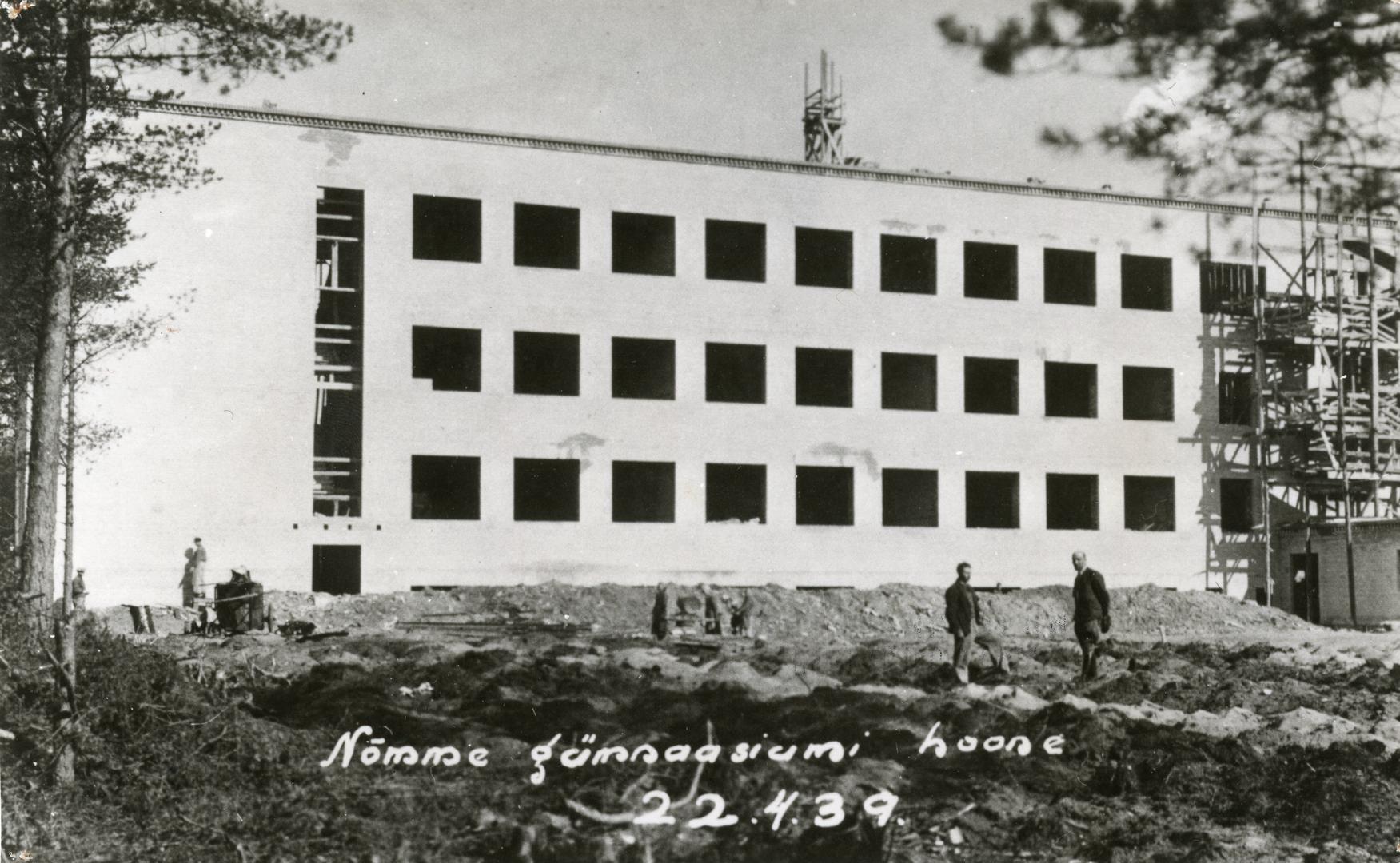 Construction of the new building of Nõmme Gymnasium