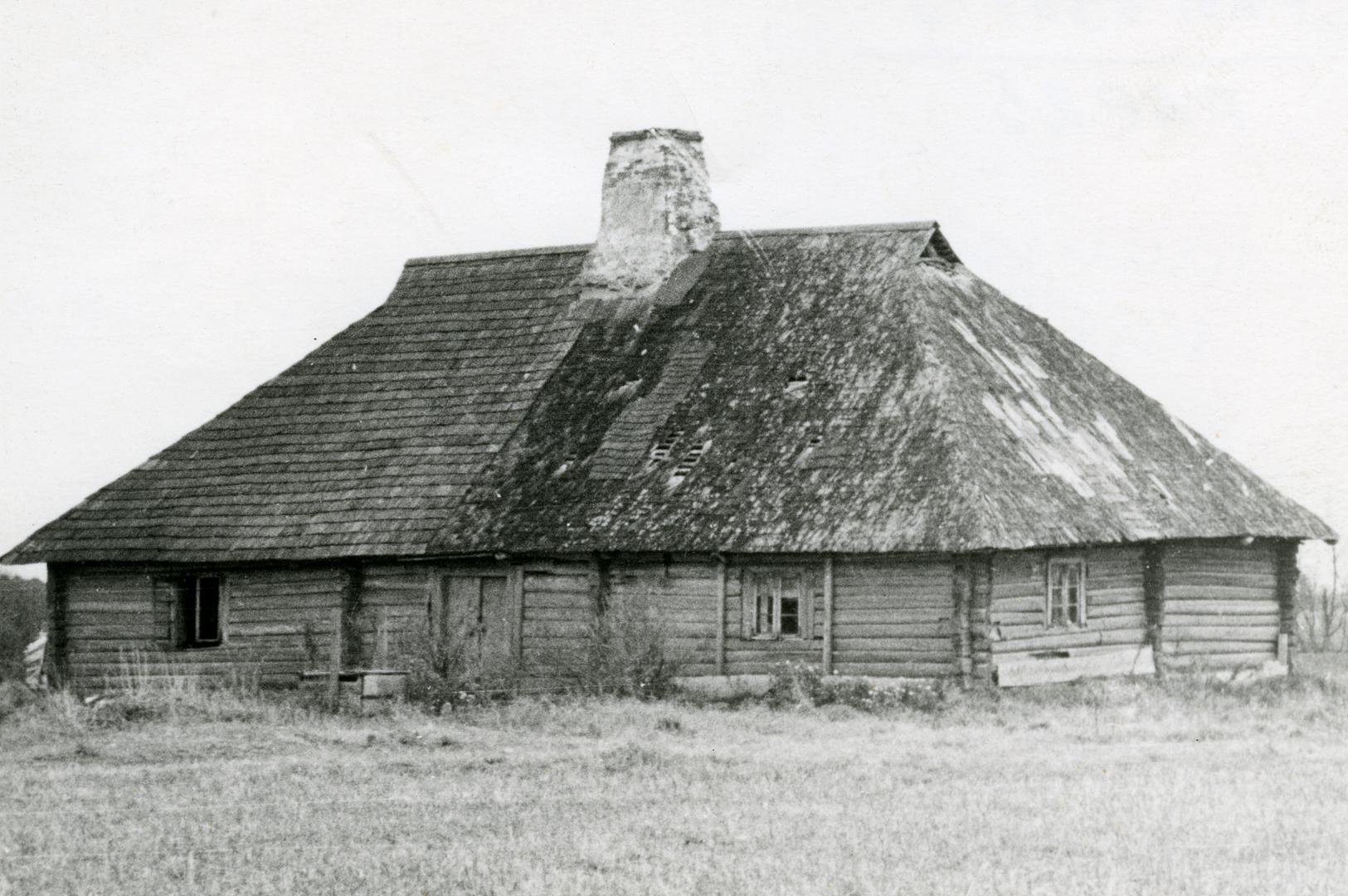 Paunküla's first school building and school building plan (the so-called Korten House)