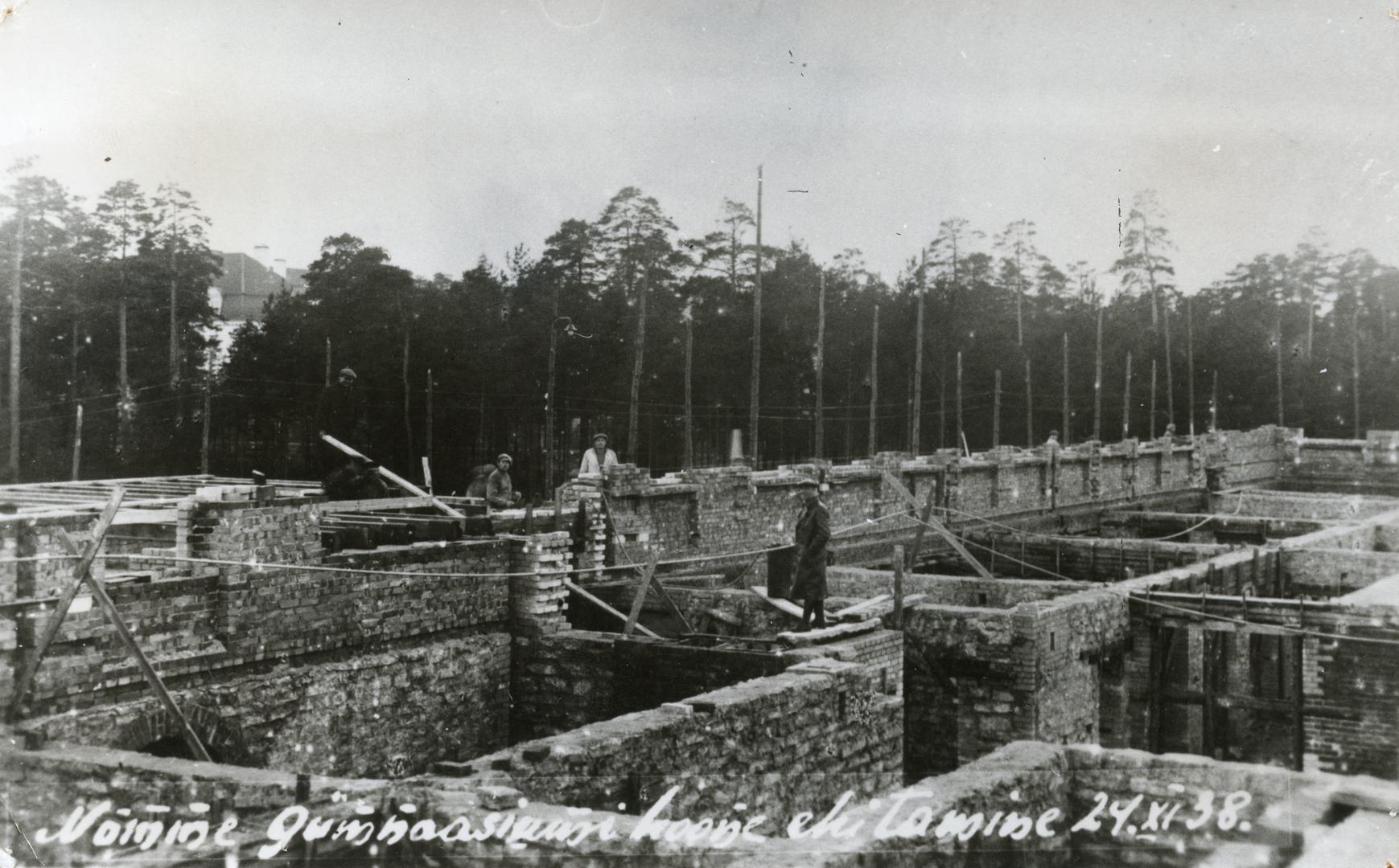 Construction of the new building of Nõmme Gymnasium