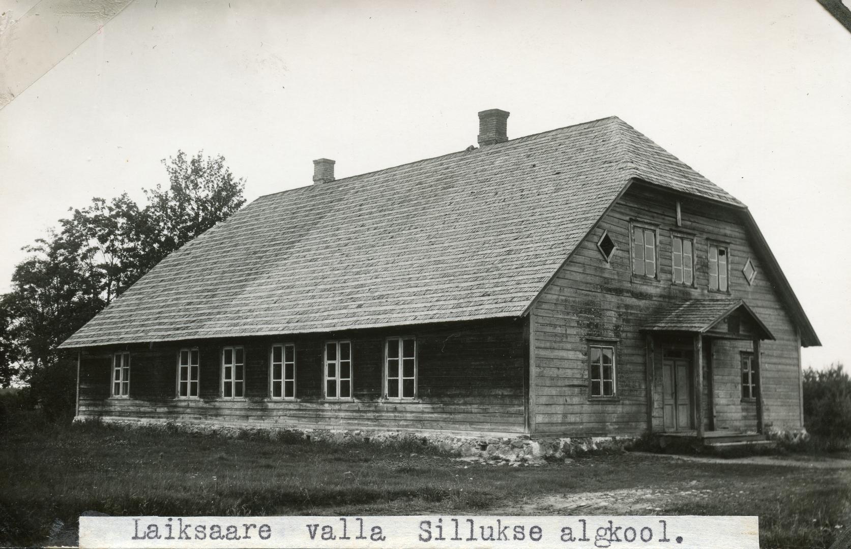Laiksaare municipality Sillukse Algkooli building