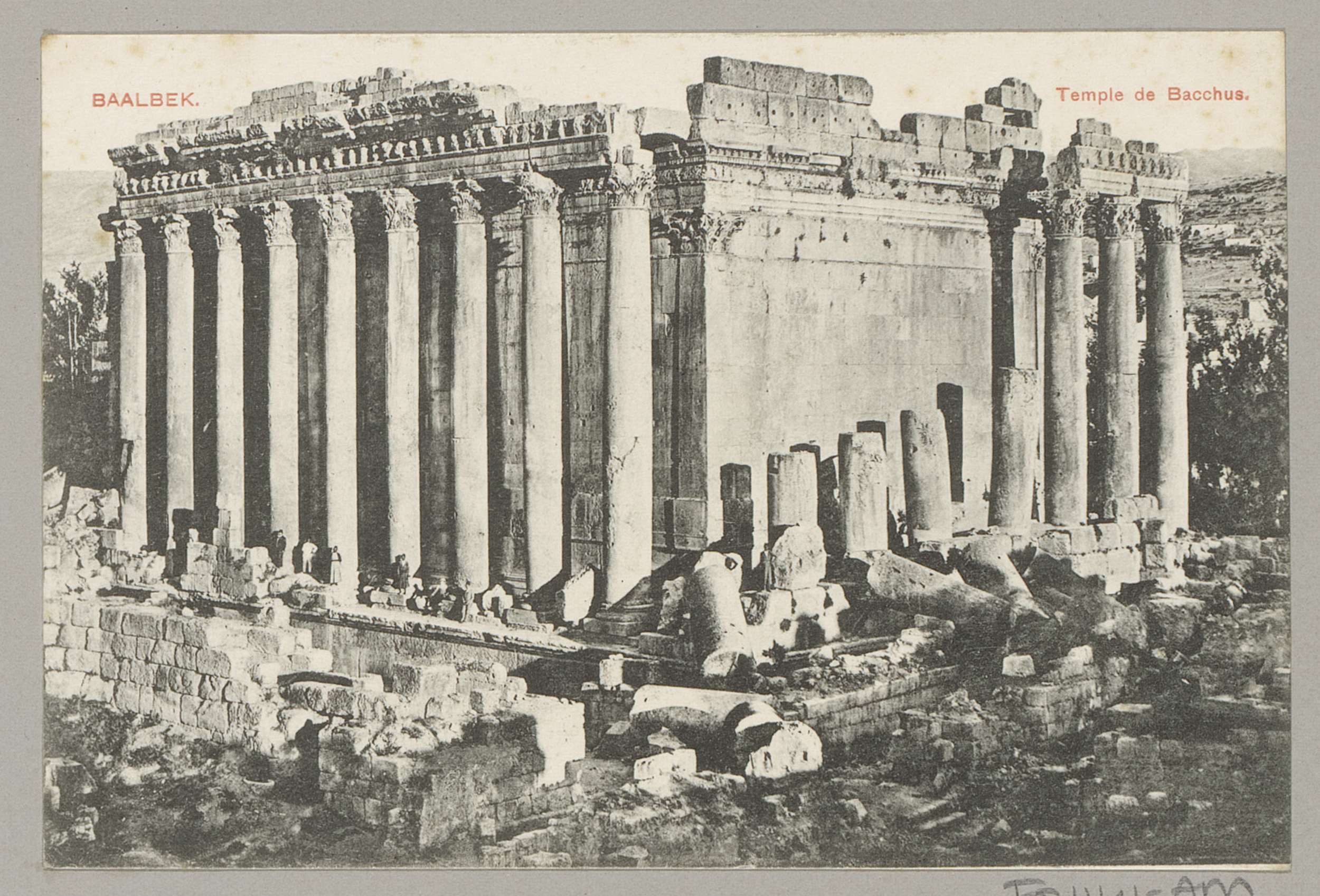 Baalbek. Temple de Bacchus, Tempel van Bacchus in Baalbek