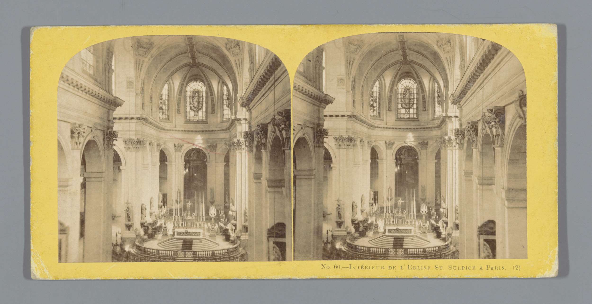Interior van de Église Saint-Sulpice here Paris, Intérieur de l'Eglise St. Sulpice à Paris