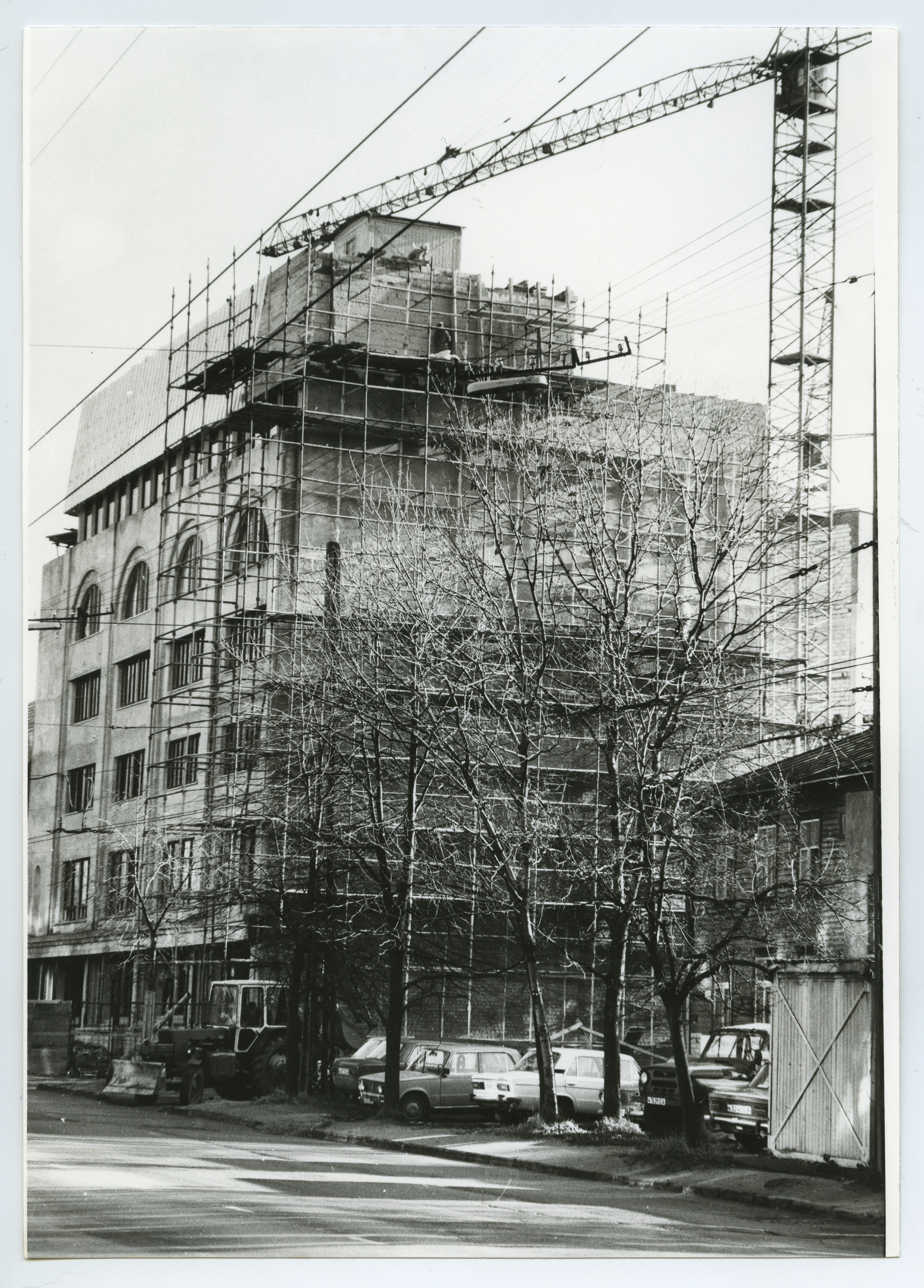 Construction of the new building of the National Library (1990-1991)