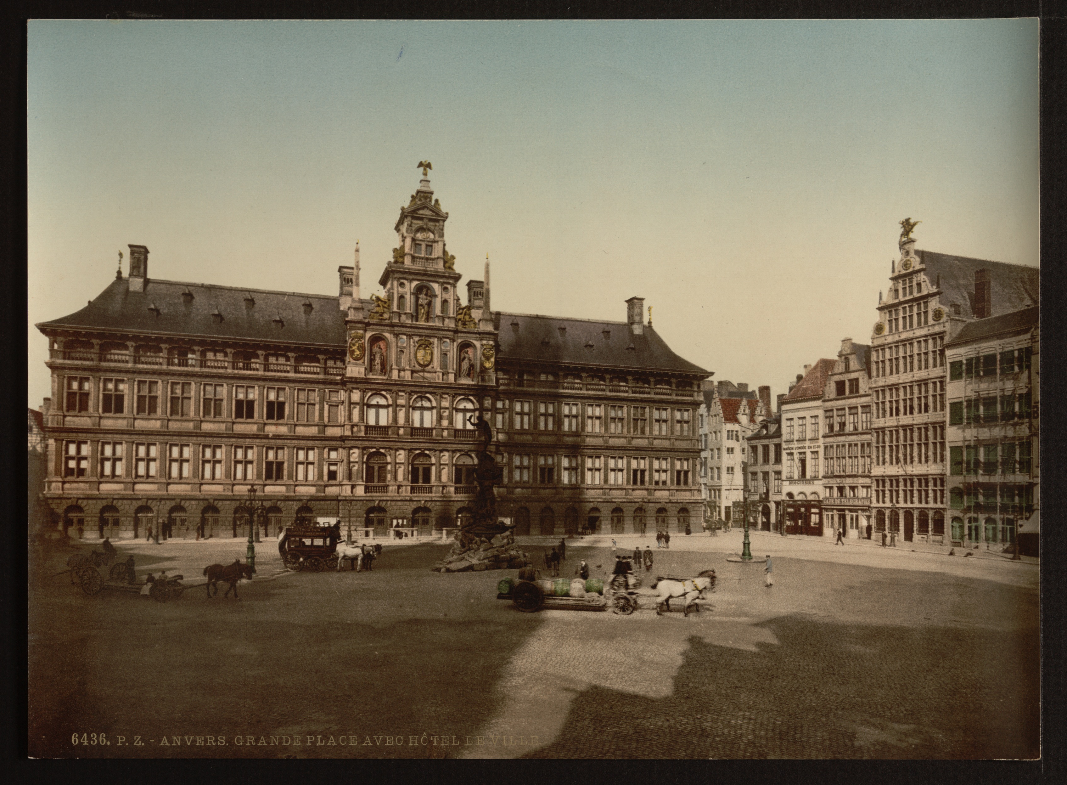 Grande Place with city hall, Antwerp, Belgium
