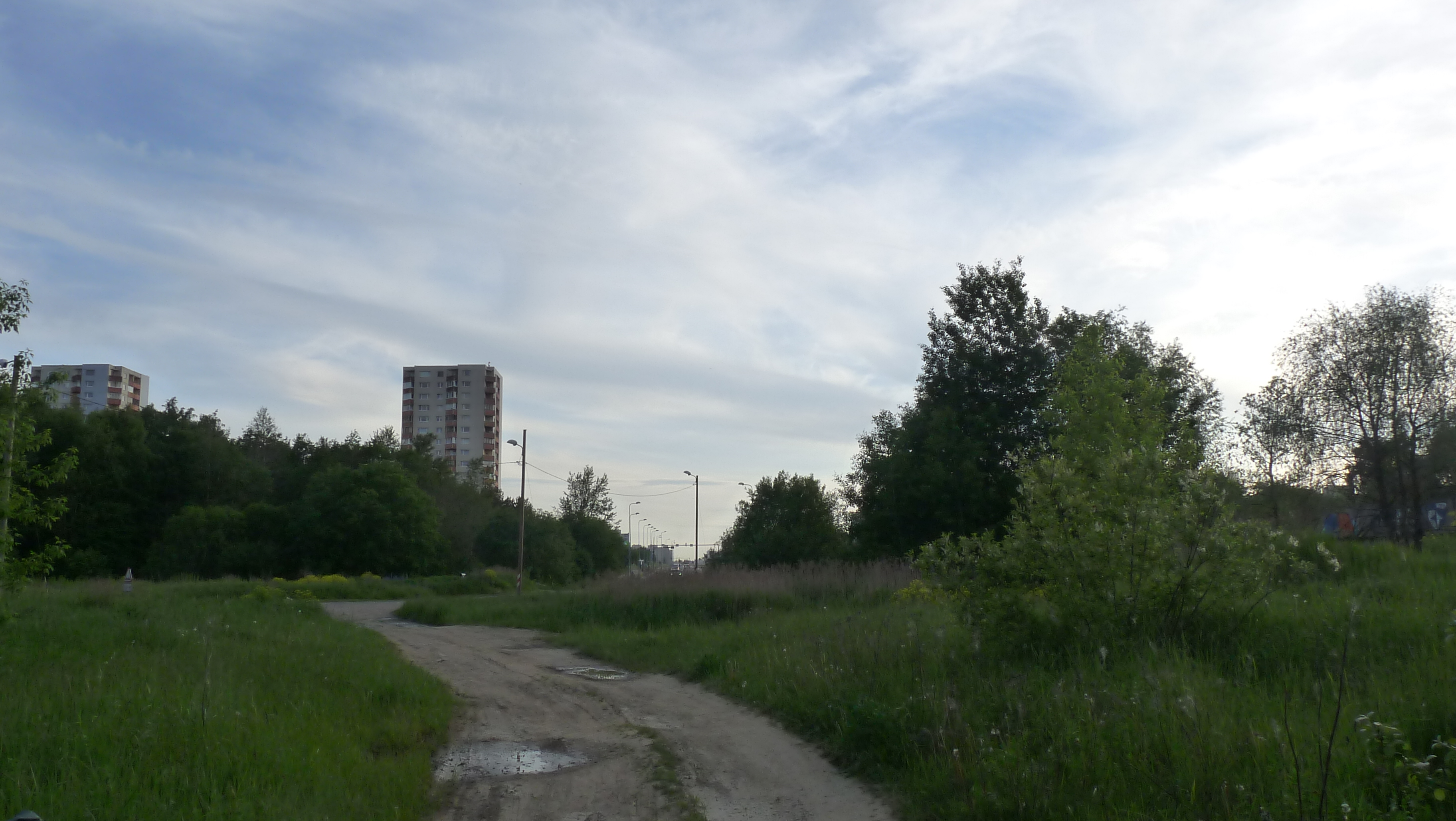 EU-EE-TLN-Lasnamäe-Rahu street - view to Rahu street in Tallinn, Estonia