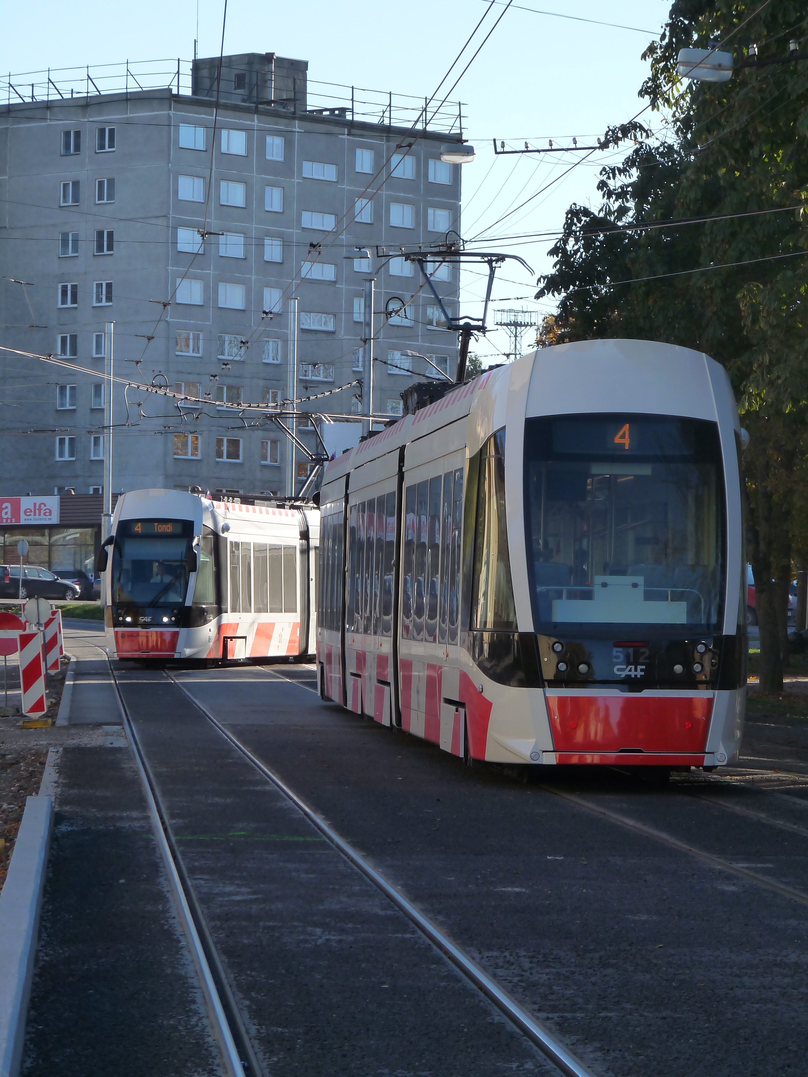 CAF trams in Majaka - CAF trams in Tallinn, Estonia