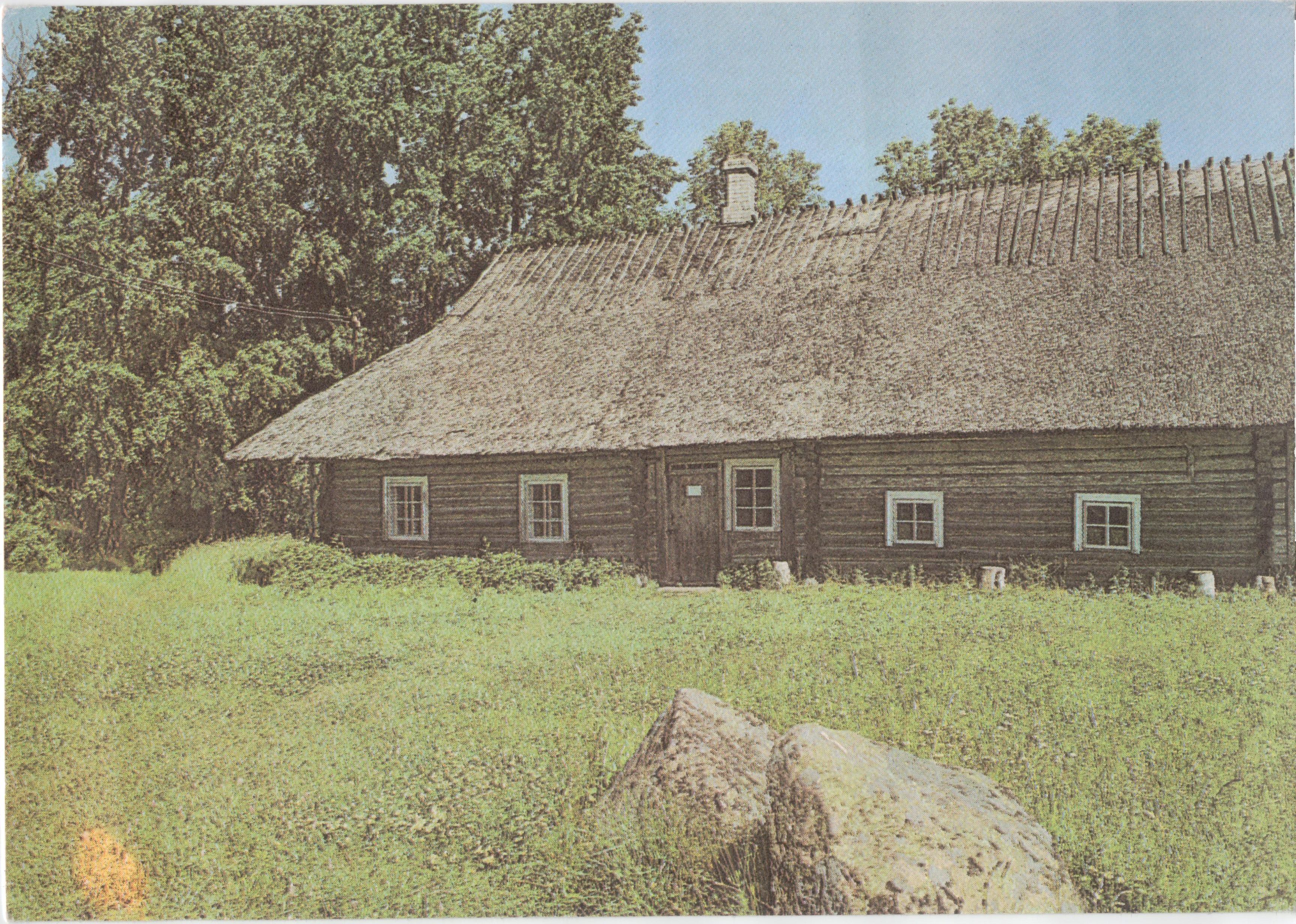 Postcard Hiiumaa Soera Talum Museum 1990