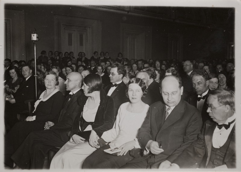 Marie Underi 50 aasta juubeliaktus Estonia kontserdisaalis, 30.03.1933