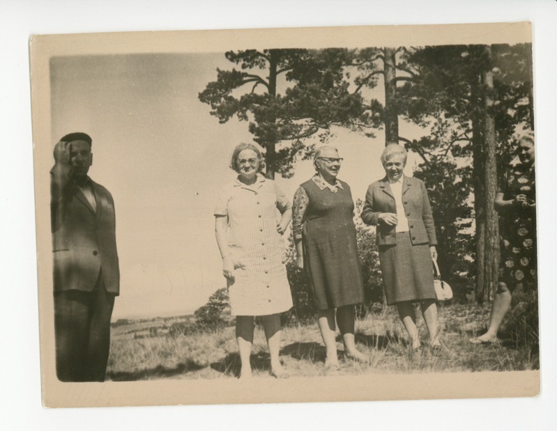 Johannes Semper, Elsbet Parek, (?), Aurora Semper