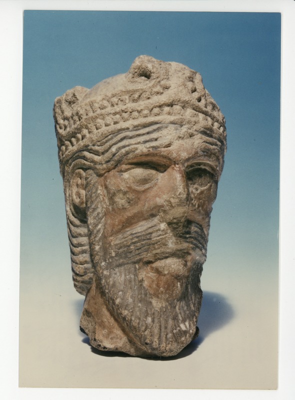 Kopffragment eines gekrönten Greises um 1170-1180