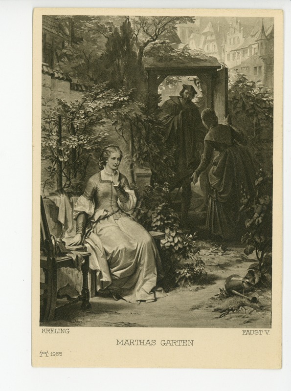 Kreling, August von: Goethe's Faust V Marthas Garten