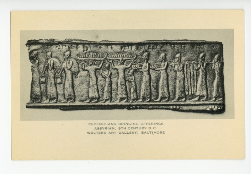 Phoenicians bringing Offerings Assyrian, 9th century BC