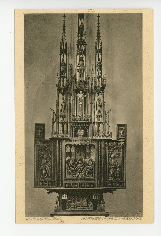 Marienaltar in der St Jakobskirche Rothenburg