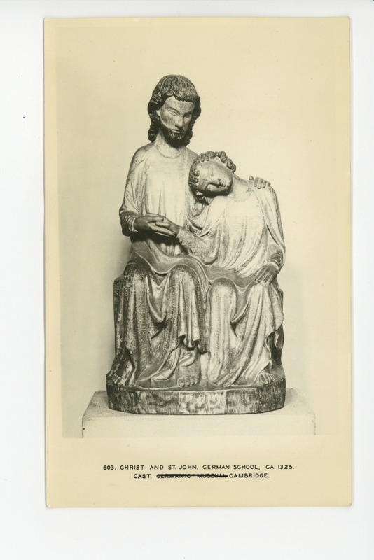 Christ and St John, Cast, German School, circa 1325