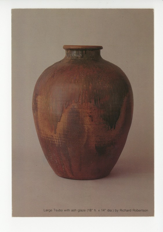 Large Tsubo with ash glaze by Richard Robertson (1943-2016)