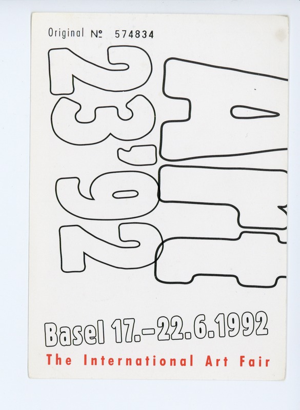 The International Art Fair Basel 17.- 22.06.1992