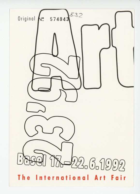 The International Art Fair Basel 17.- 22.06.1992