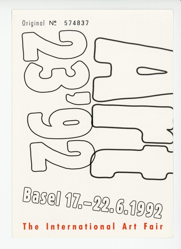 The International Art Fair Basel 17.- 22.06.1992