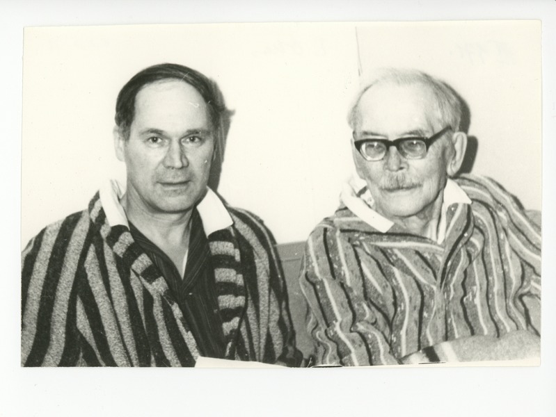 Evald Okas ja Friedebert Tuglas haiglas, 02.1971