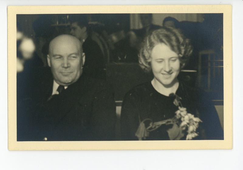 Aleksander Tõnisson ja Selma Kurvits Sinimandrias 02.03.1936