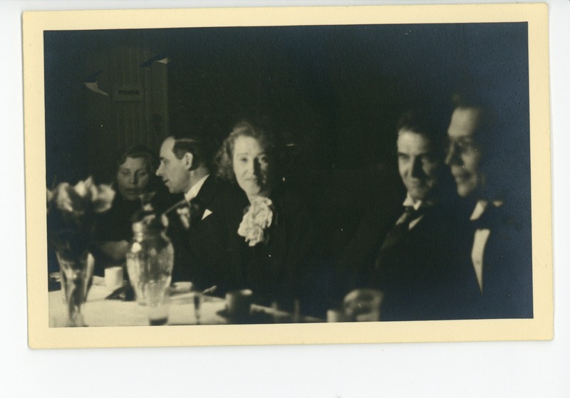 Alma Ostra-Oinas, Johannes Semper, Elo Tuglas, Jaan Roos ja Friedebert Tuglas Sinimandrias 02.03.1936