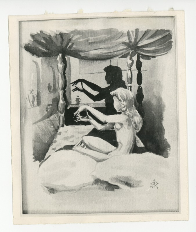 Edgar Valteri illustratsioon "Androgüüni hommik" (1949)