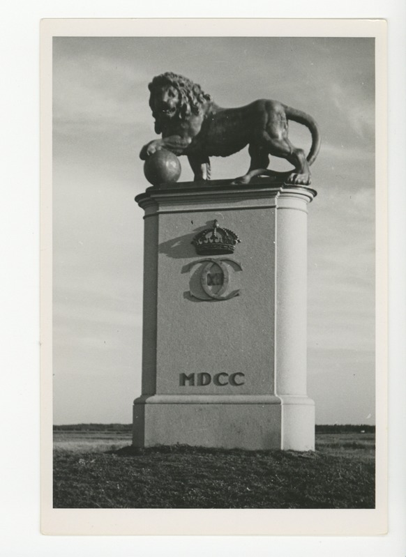 Narva Karl XII monument, 1938