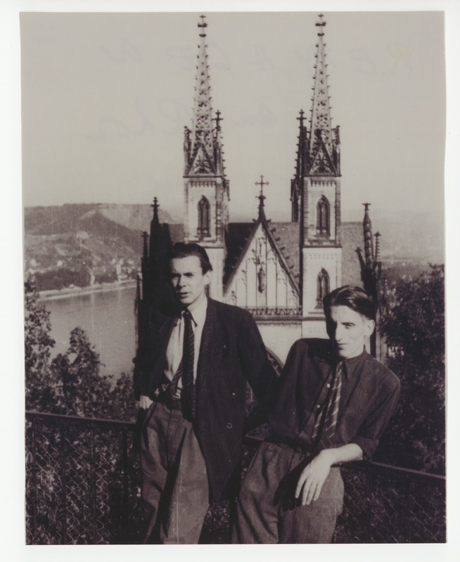 Jüri Palmiste ja Paul Reets Remagenis Reini ääres sügisel 1948