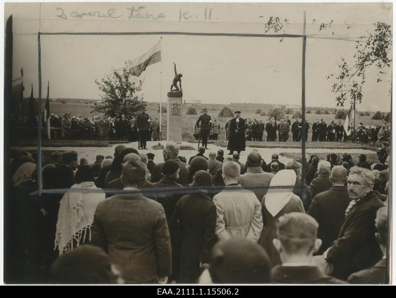 Dogs 1905. Opening of the memory pillar of the fallen on 29.9.1935