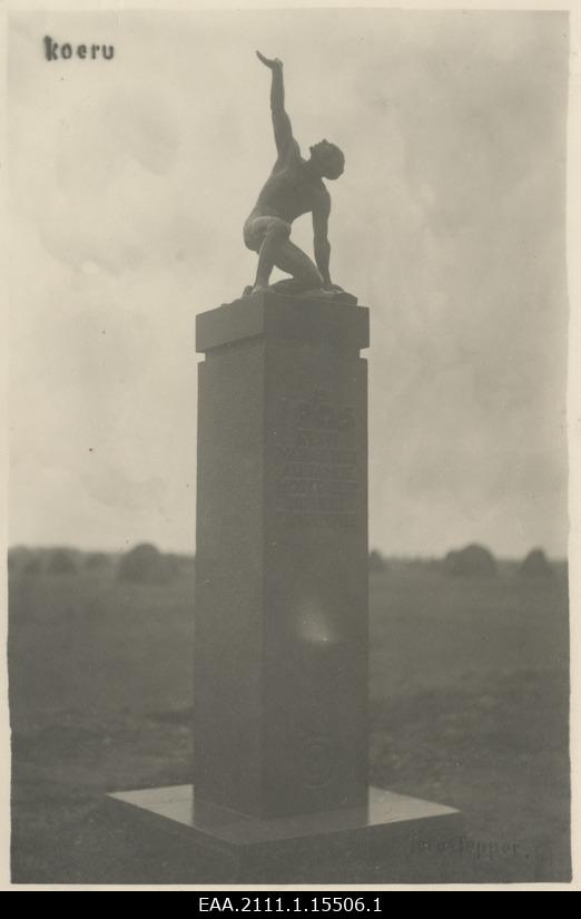 Dogs 1905. Monument for fallen