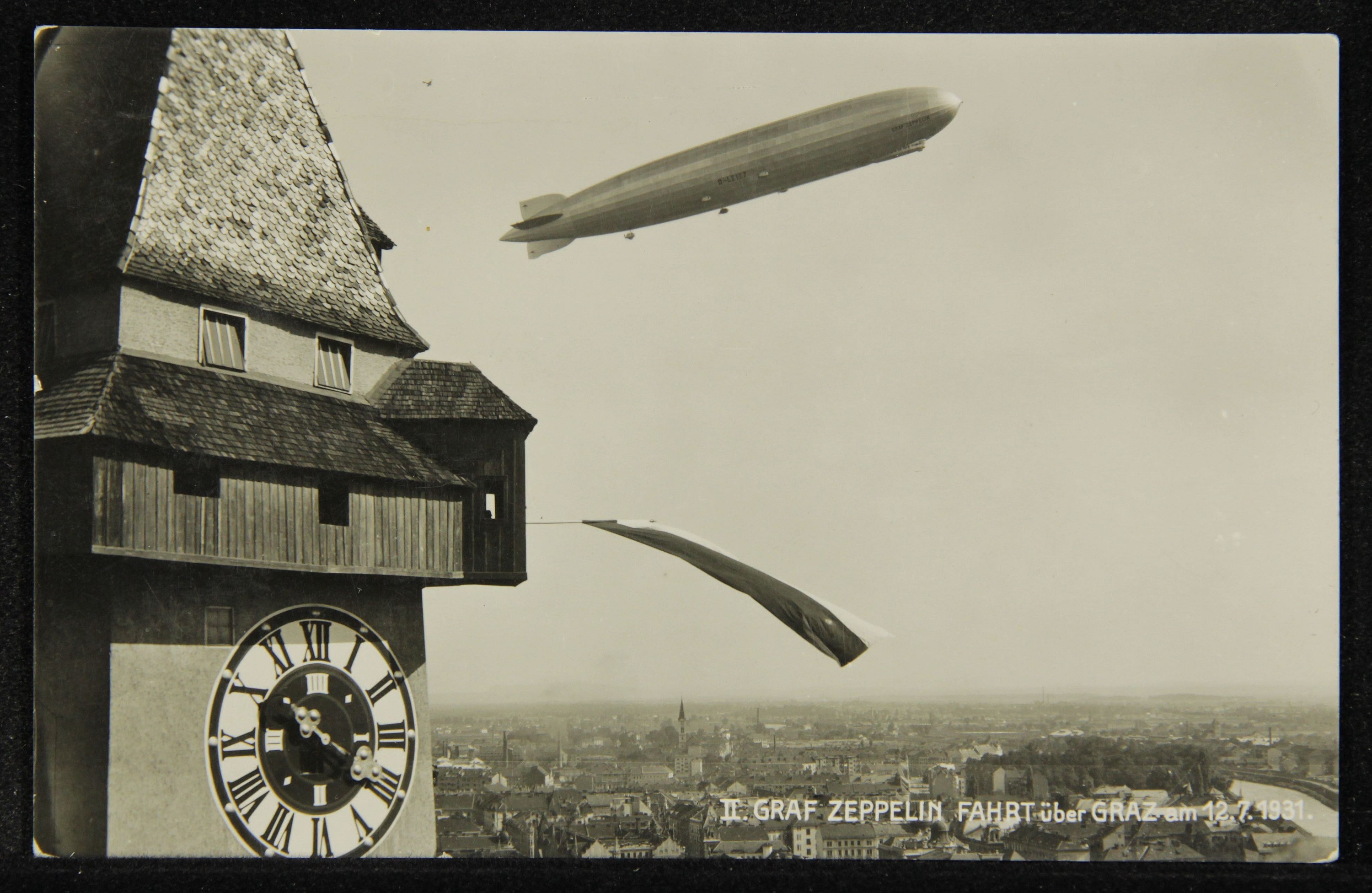 Ii. Graf Zeppelin's ride over the grass on 12.7.1931
