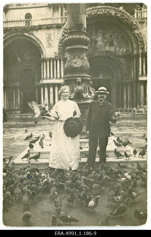 Rein Eliaser with wife Anna Eliaser in Italy [Venetia]